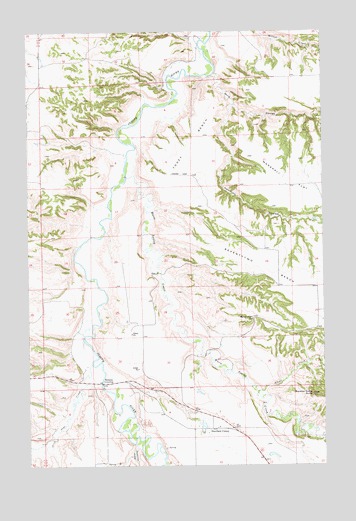 Toney Bench, MT USGS Topographic Map