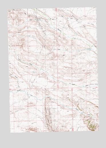 Tonopah Ridge, WY USGS Topographic Map