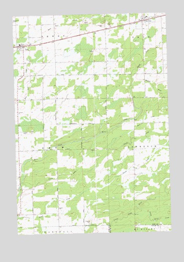 Tony, WI USGS Topographic Map