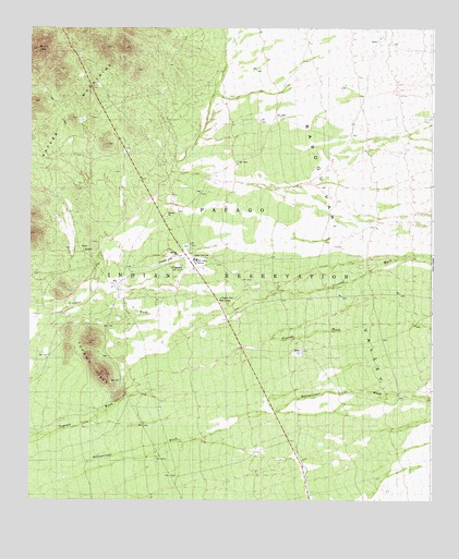 Topawa, AZ USGS Topographic Map