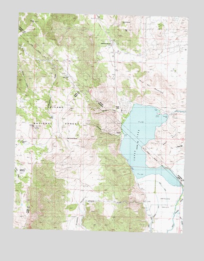 Topaz Lake, NV USGS Topographic Map