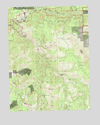Blue Nose Mountain, CA USGS Topographic Map