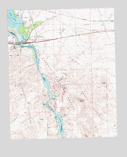 Topock, AZ USGS Topographic Map