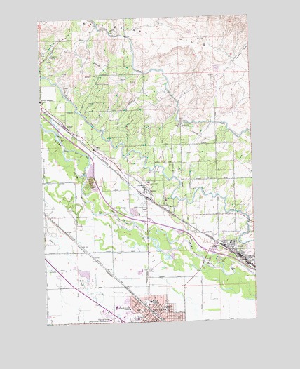 Toppenish, WA USGS Topographic Map