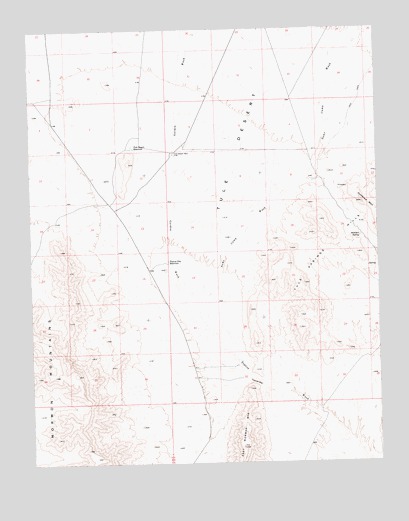 Toquop Gap, NV USGS Topographic Map