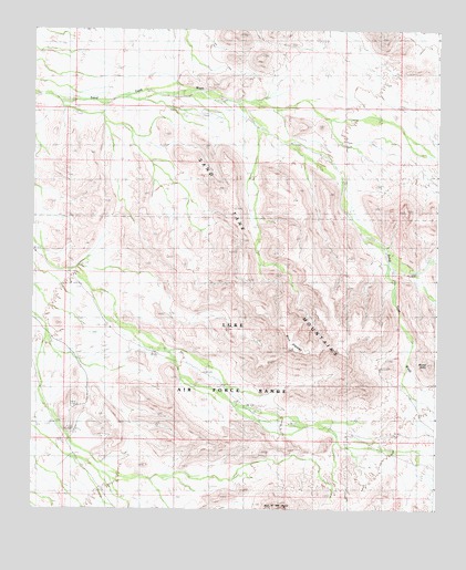 Blue Plateau, AZ USGS Topographic Map