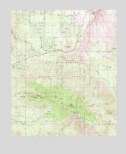 Toro Peak, CA USGS Topographic Map