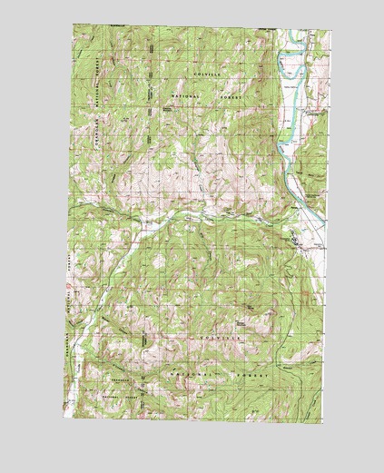 Toroda, WA USGS Topographic Map