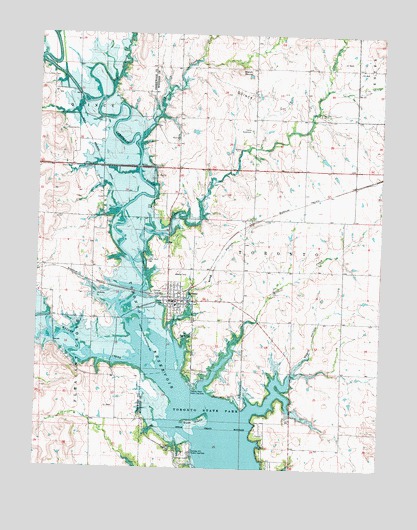 Toronto, KS USGS Topographic Map