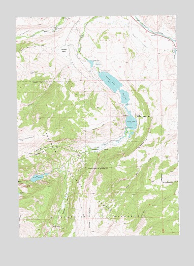 Torrey Lake, WY USGS Topographic Map