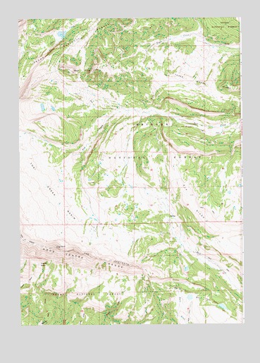 Tosi Peak, WY USGS Topographic Map