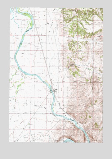 Toston, MT USGS Topographic Map