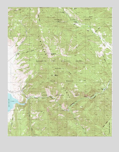 Touch-Me-Not Mountain, NM USGS Topographic Map