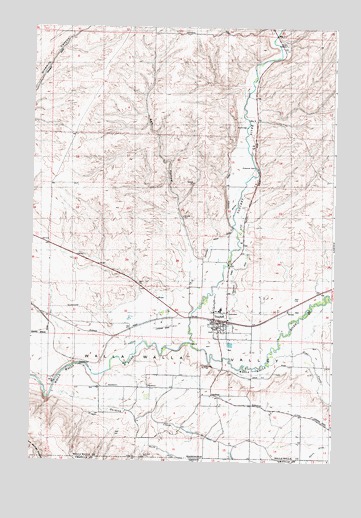 Touchet, WA USGS Topographic Map