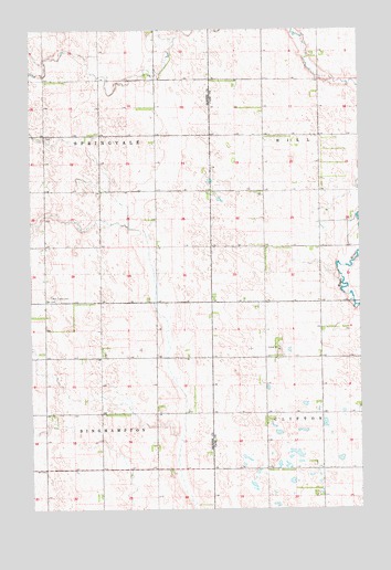 Tower City SW, ND USGS Topographic Map