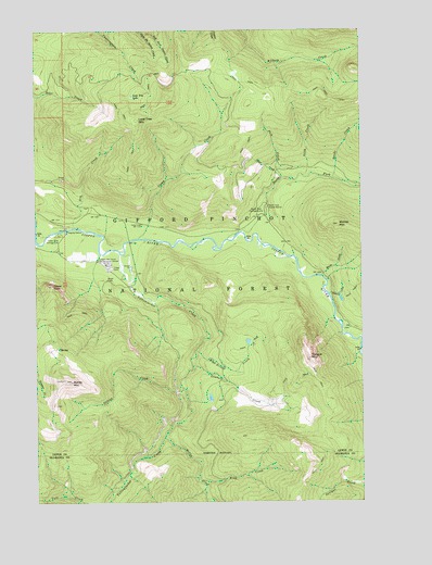 Tower Rock, WA USGS Topographic Map
