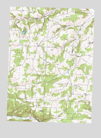 Towlesville, NY USGS Topographic Map