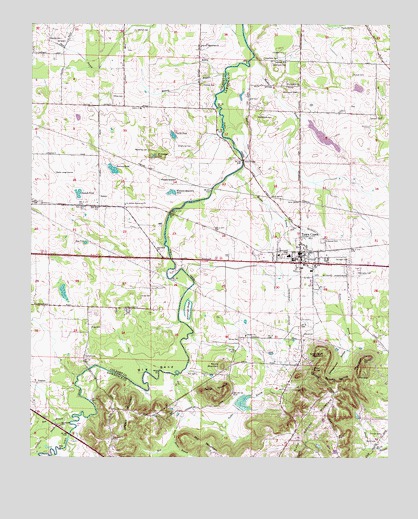 Town Creek, AL USGS Topographic Map