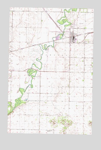 Towner, ND USGS Topographic Map