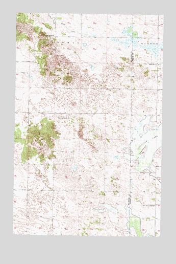 Towner NE, ND USGS Topographic Map