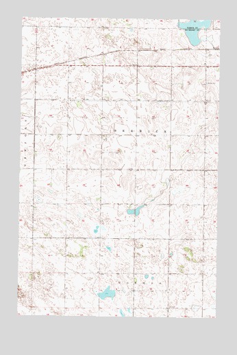 Towner SE, ND USGS Topographic Map