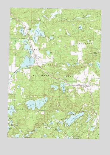 Townsend, WI USGS Topographic Map
