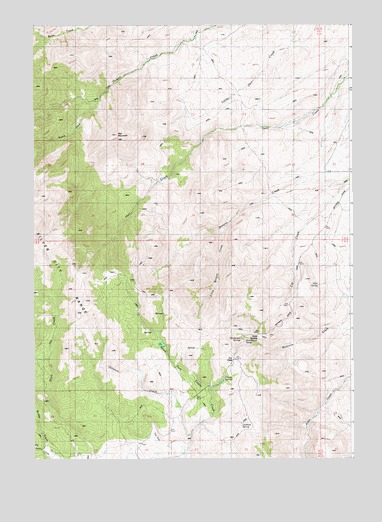 Toy Pass, ID USGS Topographic Map