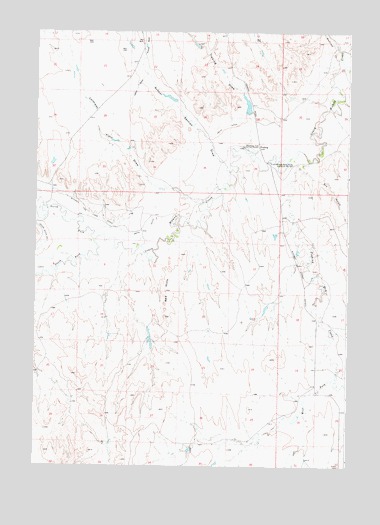 Trabing, WY USGS Topographic Map