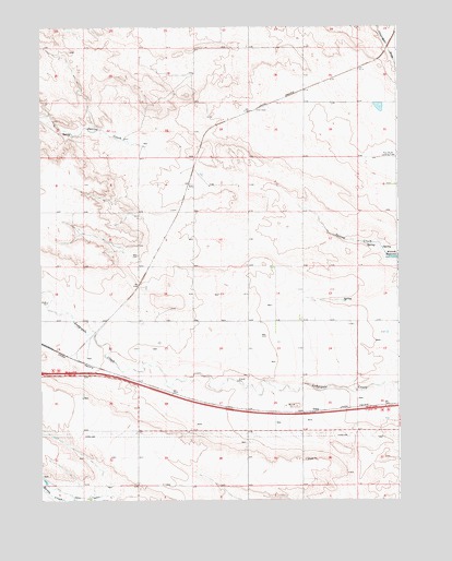 Tracy, WY USGS Topographic Map