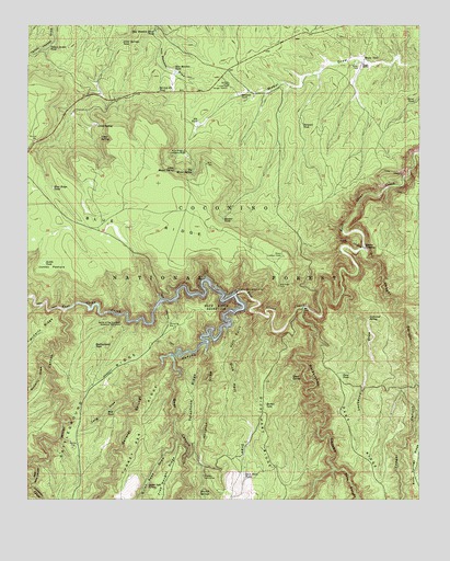 Blue Ridge Reservoir, AZ USGS Topographic Map