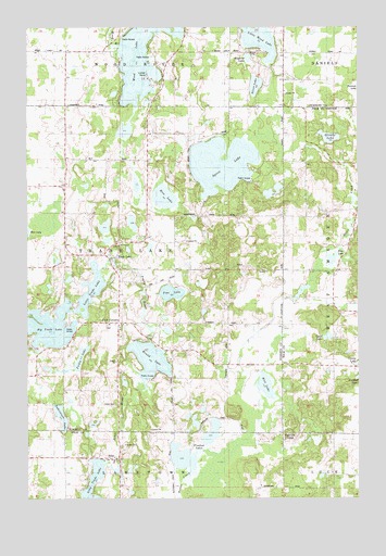 Trade Lake, WI USGS Topographic Map