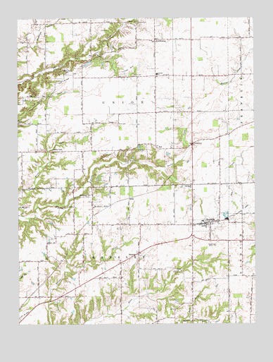 Trafalgar, IN USGS Topographic Map