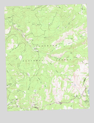 Tragedy Spring, CA USGS Topographic Map
