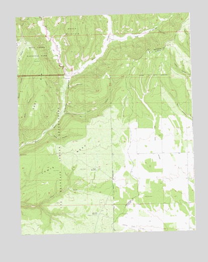 Trail Canyon, CO USGS Topographic Map
