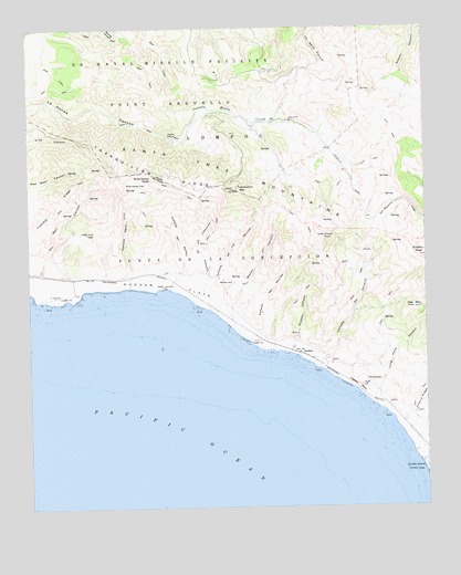 Tranquillon Mountain, CA USGS Topographic Map