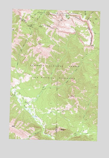 Trap Mountain, MT USGS Topographic Map