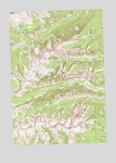 Trapper Peak, MT USGS Topographic Map