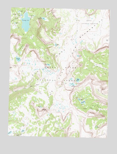 Trappers Lake, CO USGS Topographic Map