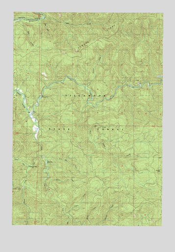 Trask, OR USGS Topographic Map