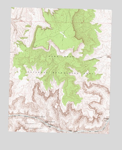 Travertine Rapids, AZ USGS Topographic Map