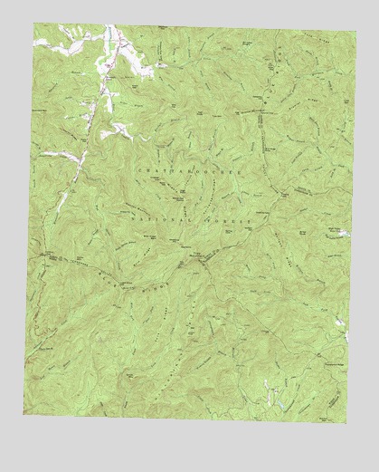 Tray Mountain, GA USGS Topographic Map