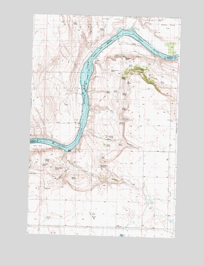 Trefry Canyon, WA USGS Topographic Map