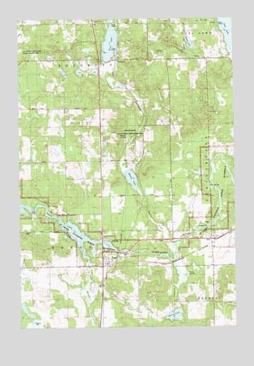 Trego, WI USGS Topographic Map