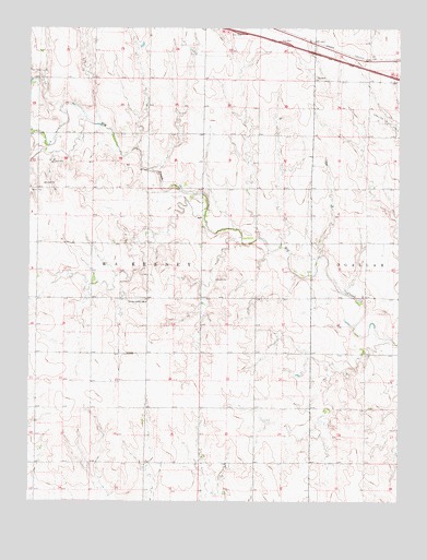 Trego Center NE, KS USGS Topographic Map