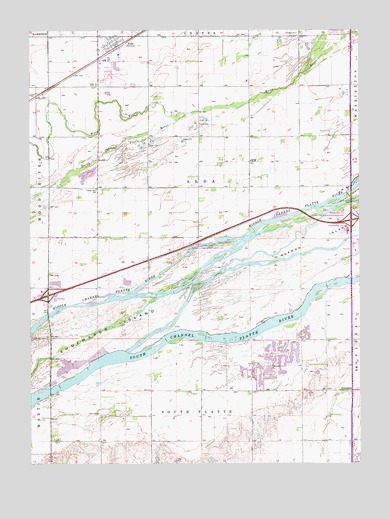 Alda, NE USGS Topographic Map