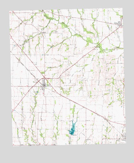 Trenton, TX USGS Topographic Map