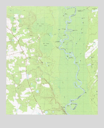 Blue Springs Landing, GA USGS Topographic Map