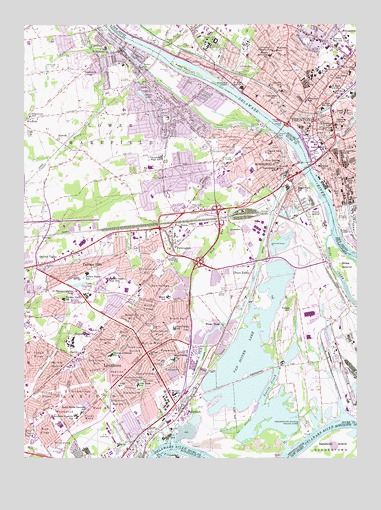 Trenton West, NJ USGS Topographic Map