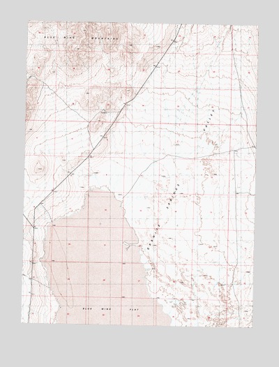 Blue Wing Flat North, NV USGS Topographic Map