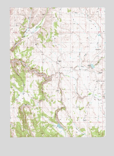 Triangle Flat, ID USGS Topographic Map